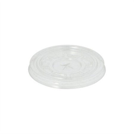 Deksels PET Glashelder met Kruis-opening Ø 95mm (Voor oude J&J bedrukte smoothie bekers)