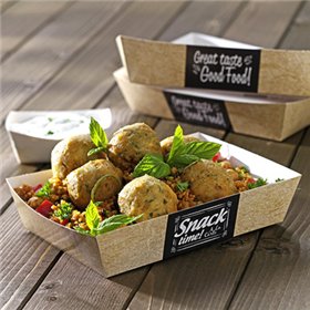 Snackbakjes A50 Karton "Good Food" 160 x 110 x 40mm