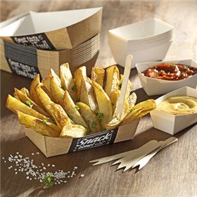 Snackbakjes A7 Karton "Good Food" 90 x 70 x 35mm