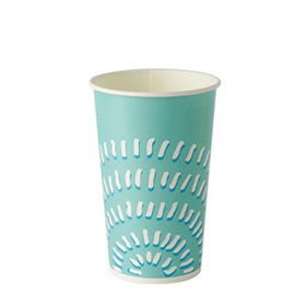 Milkshake Bekers Karton 400ml Ø90mm x 135mm Turkoois “Sunrise”