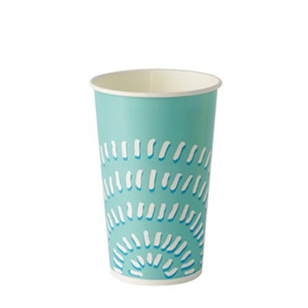 Cardboard Milkshake Cups 400ml Ø90mm x 135mm Turquoise “Sunrise”