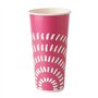 Cardboard Milkshake Cups 500ml Ø89mm x 168mm Pink “Sunrise”