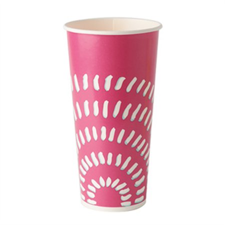 Milkshake Bekers Karton 500ml Ø89mm x 168mm Roze “Sunrise”