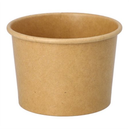 Cardboard Ice Cream Cups Round 100ml Ø75mm x 49mm Brown