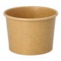 Cardboard Ice Cream Cups Round 100ml Ø75mm x 49mm Brown