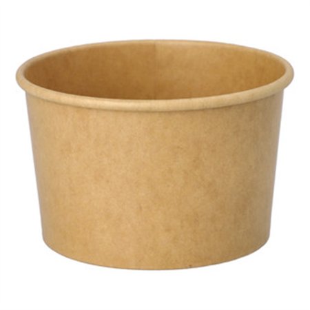 Cardboard Ice Cream Cups Round 200ml Ø95mm x 60mm Brown