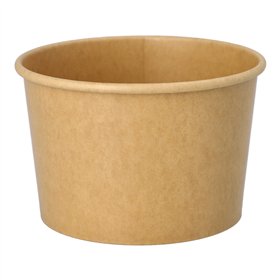 IJsbekers Karton Rond 500ml Ø112mm x 78mm Bruin
