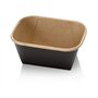Saladebak 250cc Kraft/Zwart Karton 108-Serie 110 x 80 x 49mm
