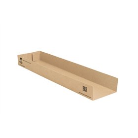 Panini bakjes Karton 28,5 x 7,5 x 3cm Bruin Notpla - Horecavoordeel.com