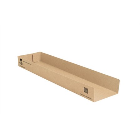 Panini bakjes Karton 28,5 x 7,5 x 3cm Bruin Notpla