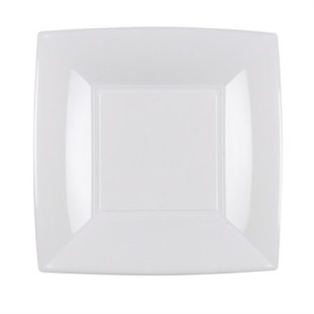 Dessertborden herbruikbaar Goldplast PP 18 x 18 x 1,96cm Wit