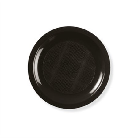 Dessertborden herbruikbaar Goldplast PP Ø 18,5cm Zwart