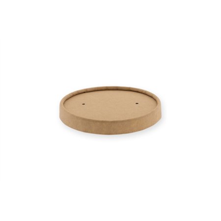 Deksels voor foodcontainer Karton Ø 9,2cm Bruin Kraft - Horecavoordeel.com