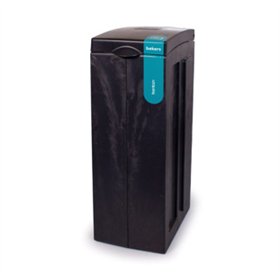 Bonton afvalbak voor bekers 70 liter gerecycled plastic 40 x 28 x 77cm Zwart