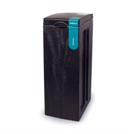 Bonton afvalbak voor bekers 70 liter gerecycled plastic 40 x 28 x 77cm Zwart