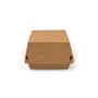 Hamburgerboxen Karton 10,5 x 10,5 x 8,5cm Bruin Minigolf - Horecavoordeel.com