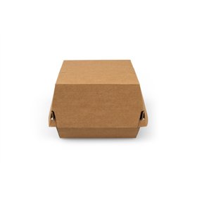 Hamburgerboxen Karton 10,5 x 10,5 x 8,5cm Bruin Minigolf