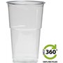Bekers 300/350ml RPET Ø 7,8 x 12,3cm Transparant PET360