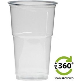 Bekers 300/350ml RPET Ø 7,8 x 12,3cm Transparant PET360
