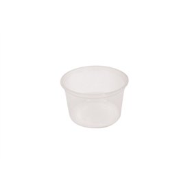 Saladebakken rond 500ml PP Ø 11,5cm Transparant