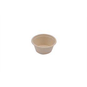 Sausbakjes 60ml Suikerriet Ø 6,2 x 3cm Beige - Horecavoordeel.com