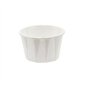 Sausbakjes 60ml (2oz) Papier Ø 5,4 x 3,6cm Wit - Horecavoordeel.com