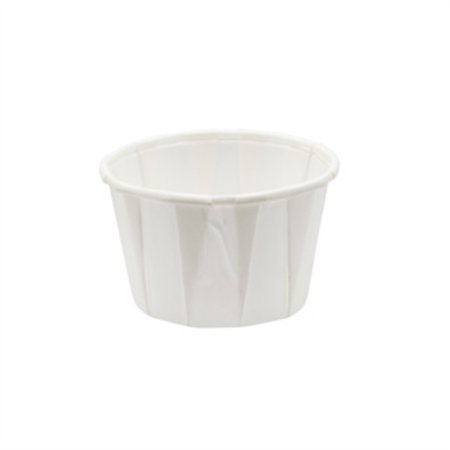 Sausbakjes 60ml (2oz) Papier Ø 5,4 x 3,6cm Wit - Horecavoordeel.com