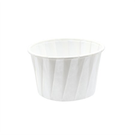 Sausbakjes 90ml (3,25oz) Papier Ø 6,3 x 4,1cm Wit - Horecavoordeel.com