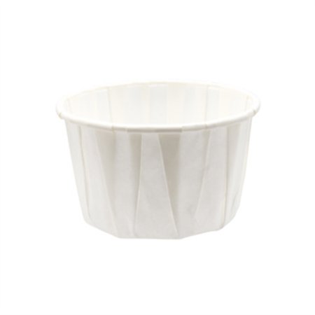 Sausbakjes 120ml (4oz) Papier Ø 7 x 4,3cm Wit - Horecavoordeel.com