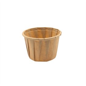 Sausbakjes 35ml (1,25oz) Papier Ø 4,3 x 3cm Bruin - Horecavoordeel.com