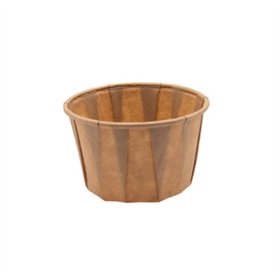 Sausbakjes 60ml (2oz) Papier Ø 5,4 x 3,6cm Bruin - Horecavoordeel.com