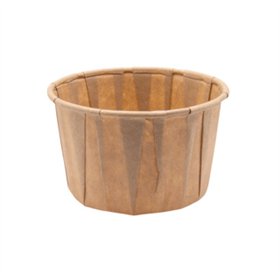 Sausbakjes 120ml (4oz) Papier Ø 7 x 4,3cm Bruin - Horecavoordeel.com