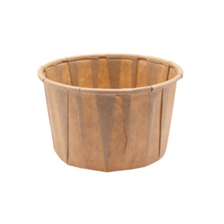 Sausbakjes 120ml (4oz) Papier Ø 7 x 4,3cm Bruin - Horecavoordeel.com