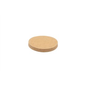 Deksels voor sausbakjes Karton Ø 6,15cm Bruin Kraft - Horecavoordeel.com