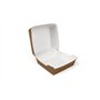 Hamburgerboxen small Karton 9 x 9 x 7,8cm Bruin / Wit