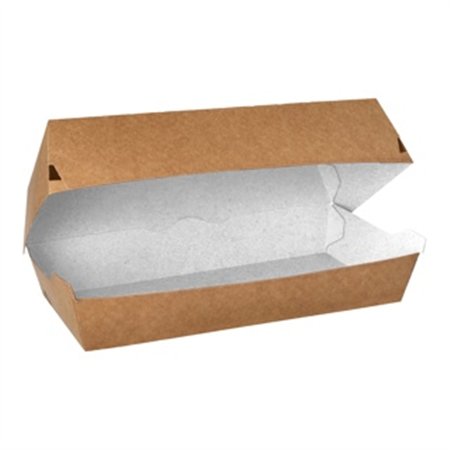 Baguetteboxen Karton 21 x 7,5 x 6,2cm Bruin / Wit
