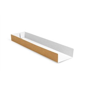 Panini inschuif Karton 28,5 x 7,5 x 3cm Bruin / Wit