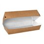 Baguetteboxen Karton 22 x 10,7 x 7,5cm Bruin / Wit