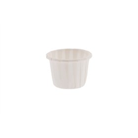 Sausbakjes 20ml (0,75oz) Papier Ø 3,5 x 2,5cm Wit