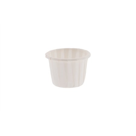 Sausbakjes 20ml (0,75oz) Papier Ø 3,5 x 2,5cm Wit - Horecavoordeel.com