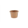Sausbakjes 20ml (0,75oz) Papier Ø 3,5 x 2,5cm Bruin - Horecavoordeel.com