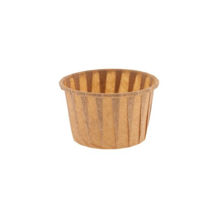 Sausbakjes 50ml (1,75oz) Papier Ø 5,2 x 3cm Bruin - Horecavoordeel.com