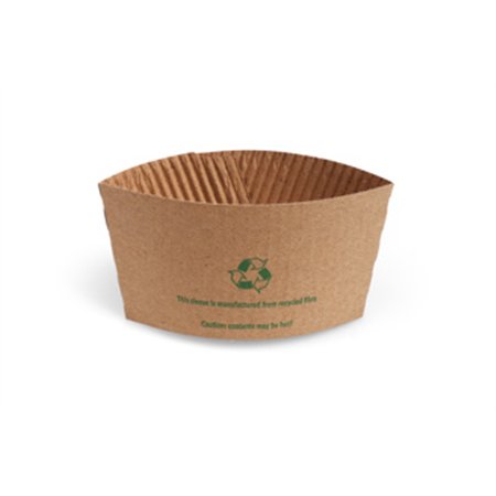 Sleeves voor koffiebekers 8oz Karton Bruin