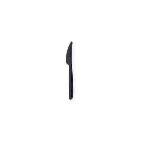 Messen herbruikbaar PP 18,5cm Zwart