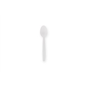 Koffielepels herbruikbaar PP 13cm Wit