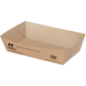 Snackbakjes A9 Karton 12 x 7 x 3,5cm Bruin Notpla - Horecavoordeel.com