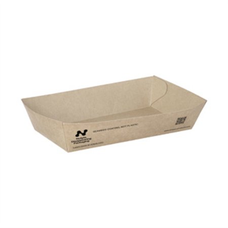Snackbakjes A13 Karton 15 x 7 x 3,5cm Bruin Notpla - Horecavoordeel.com