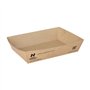 Snackbakjes A50 Karton 16 x 11 x 4cm Bruin Notpla