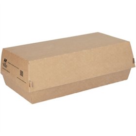 Baguetteboxen Karton 22 x 10,7 x 7,5cm Bruin Notpla