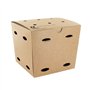 Frietboxen middel Karton 10,5 x 10,5 x 15cm Bruin Notpla